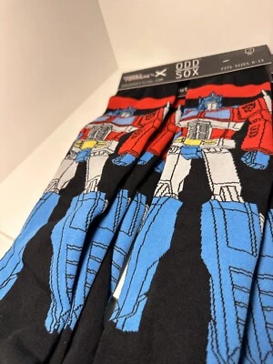 Odd Sox TRANS FORMERS Hasbro 2024 Novelty Crew Socks Fits Sizes 6-13 NWT - Image 1 of 3
