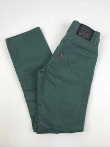 Levis 511 Slim Fit Denim Green Jeans Pants Size 14 Reg Straight Leg 27" x 27" - Picture 1 of 5