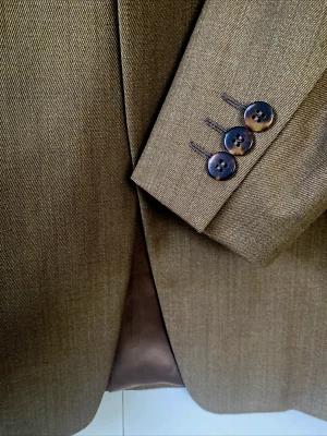 Casaco esportivo CANALI puro novo lã marrom EUA 40L blazer IT 50L Itália - Imagem 1 de 4