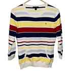 Tommy Hilfiger women’s striped sweater with front pocket (small)