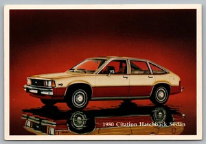 1980 Chevrolet Citation Schräghecklimousine - Automobil Werbe Postkarte - Bild 1 von 2