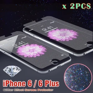 2 x iPhone6 /Plus/6S Diamond Multi Colour Glitter Effect Screen Protector Cover - Picture 1 of 5
