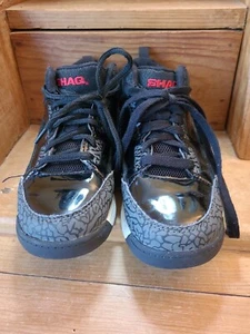 Shaq Dunkman Boys Youth 12 Commander Basketball Sneaker Athletic Shoes Blk Red - Picture 1 of 7