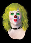 Envy The Clown Green-haired Cyberpunk Female Clown Halloween Mask