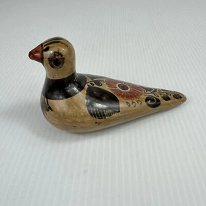 Estatuilla de pájaro paloma pintada a mano cerámica Tonala arte popular mexicano de colección - Imagen 1 de 8