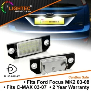 For Ford Focus MK2 C-Max 03-08 18 SMD White LED License Number Plate Light Units - Picture 1 of 6
