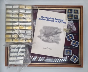 DANBURY MINT 22C Gold plated 100 Greatest Combat Aircraft of all time Collection - Picture 1 of 18
