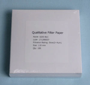 PAPEL FILTRO 11 cm 100 DISCOS CALIDAD LENTO 103 - Imagen 1 de 1
