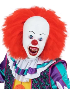 IT The Movie Pennywise Mask Adults Clown Fancy Dress Costume Accessory Halloween - Picture 1 of 1