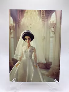 Brand New A Queen's Wedding Barbie Art Print/Postcard - Picture 1 of 3