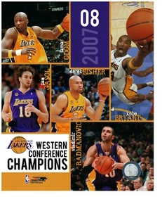 2007-2008 Los Angeles Lakers Team Composite 8 x 10 Photo  w/Kobe - Picture 1 of 3