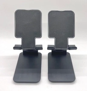 Folding Universal Tablet Stand Cell Phone iPad iPhone Desktop Holder 2PK - Picture 1 of 24