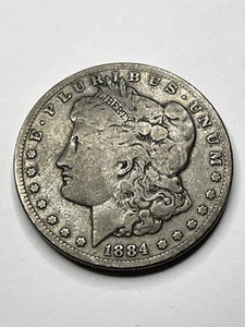 1884-S Morgan Silber Dollar (sehr guter Zustand) - Bild 1 von 2