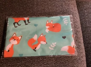 Fox Print Washable Wet / Dry Bag, Waterproof Diaper, Swim, Travel & Backpack - Picture 1 of 2