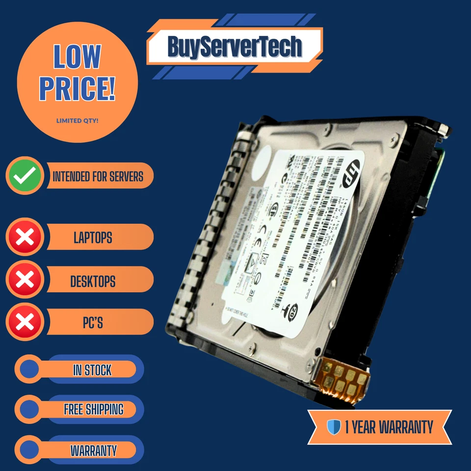 HP 652605-B21/653950-001/652599-002/652625-001-146GB 6G SAS 15K 2.5in G8/G9 - Image 1 of 4