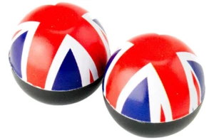 Trik Topz Bicycle Schrader Valve Caps (pair) UK Flag Union Jack - Picture 1 of 1