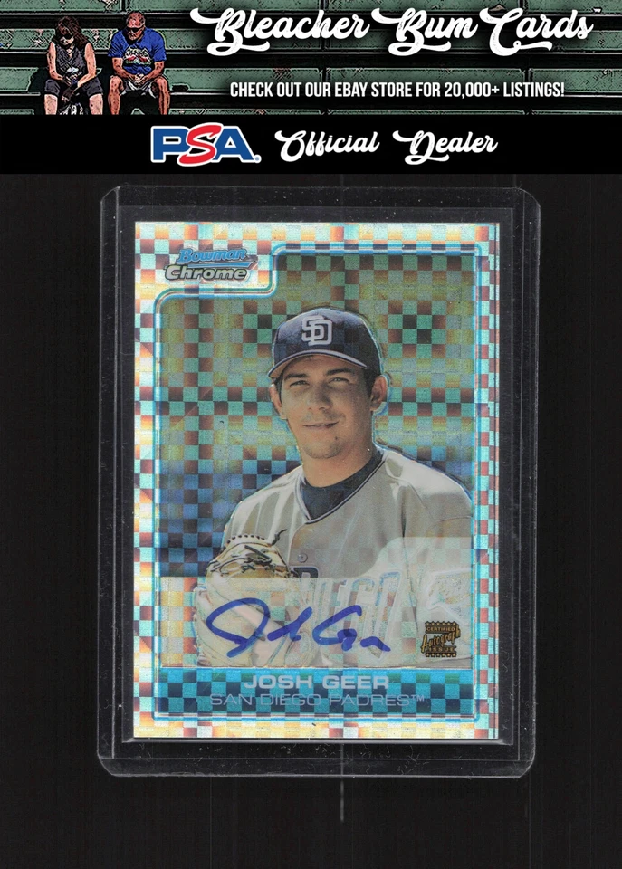 2006 Bowman Chrome BC232 Josh Geer Prospects X-Fractors Auto /250 - Image 1 of 2