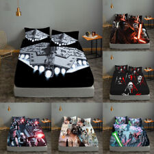Star Wars Bedding Set 3PCS Fitted Sheet Deep Pocket Bed Sheet Two Pillowcases