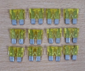 Pack of 12 x Littelfuse 20 Amp Blade Fuse Yellow 20A Fuses Auto (ATO/ATC) - Picture 1 of 4