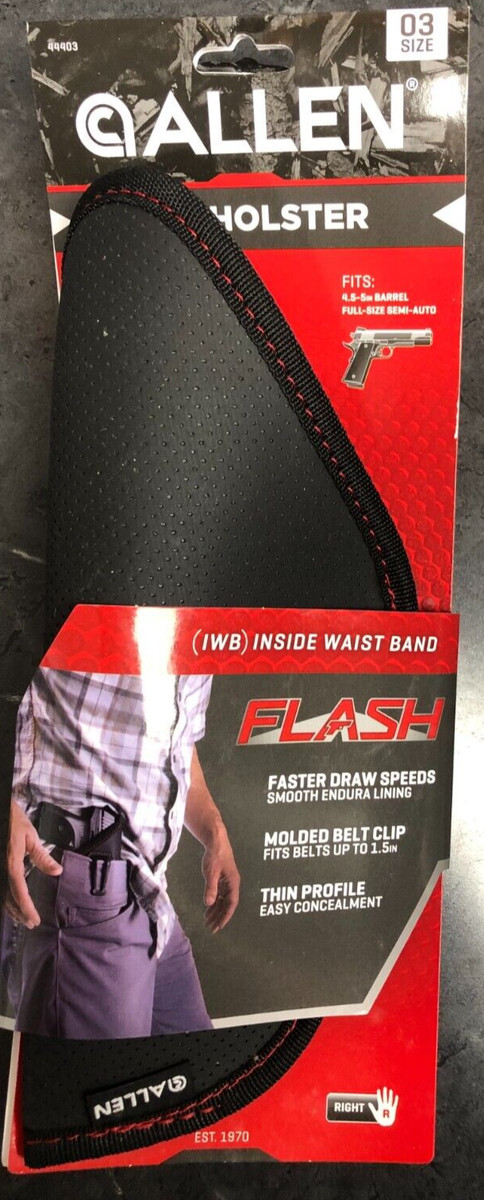 Allen Company IWB Flash Holster - Inside Waistband Concealed Carry For Revolvers