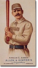 ADRIAN "CAP" ANSON 1887 N28 Allen & Ginter CHICAGO WHITE SOX POST CARD