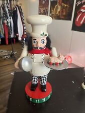 2000Handcrafted Nutcracker Village Collection Jolly Chef 12”
