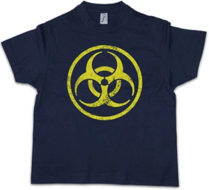 CDC BIOHAZARD LOGO Kids Boys T-Shirt - Del Toro Vampire Strigoi TV The Strain - Picture 1 of 1