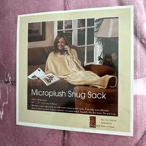 TV-Decke mit Ärmeln Mikroplüsch Snug Sack Erwachsene Größe 60" x 70" Rosa Snuggie - Bild 1 von 5