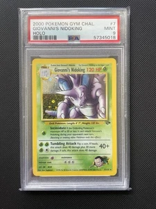 PSA 9 Giovanni's Nidoking Gym Challenge 7/132 Holo Rare - Picture 1 of 2
