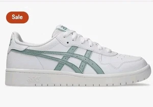 Neu ohne Karton Asics Japan S Damen Sneaker Schuhe Größe 7 EU 38 weiß/ocean haze Leder - Bild 1 von 10