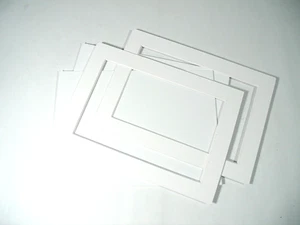2 pack - 5x7 mat for 4x6 photo with backing board - Picture 1 of 32