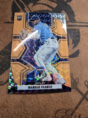 2022 Panini Mosaic - Rookies Wander Franco #244 Orange Mosaic Prizm /25 - Image 1 of 4
