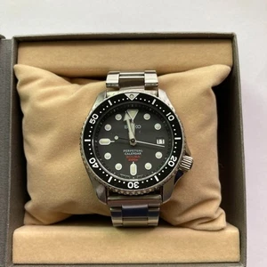 SEIKO PROSPEX SBCM023 Diver 200m 8F35-00A0 Quartz Watch Black W/ Box Rare Japan - Picture 1 of 13