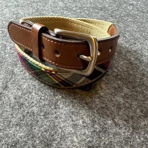 Cintura ragazzo Chaps Ralph Lauren stampa a quadri taglia M 26-28 - Foto 1 di 5