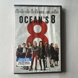 Ocean’s 8 DVD (2018) Sandra Bullock Cate Blanchett – New Sealed Bonus Disc - Picture 1 of 2