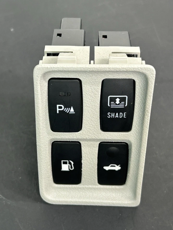 LEXUS ES350 2008 maletero tapa de gas ayuda de estacionamiento interruptor de pantalla trasera controles moldura gris OEM Foto 1 de 4