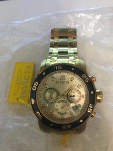 Invicta 80067 Herren Pro Diver Chronograph aus vergoldetem Stahl Uhr - Bild 1 von 1