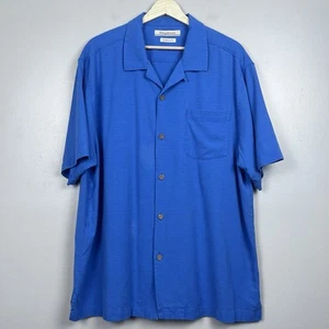 Tommy Bahama Men's 100% Silk Tropical Button Down Shirt Size XL; Beach, Cruise - Picture 1 of 13