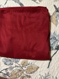 Maroon Satin Sheet King Size Silky Satin Bed Sheet Mainstay - Picture 1 of 4