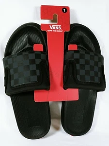 Vans "La Costa Slide-On Checker" Sandals (Black/Black) Slip On Slides Shoes - Picture 1 of 6