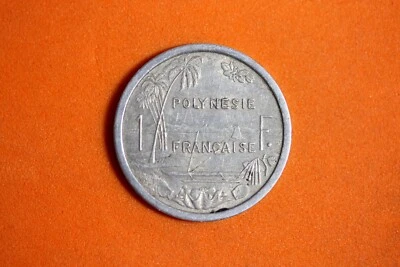 1965 French Polynesia 1 Franc Aluminum Coin #M18321 - Image 1 of 2