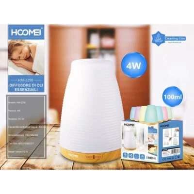 Diffusore Di Oli Essenziali 100ml Aromaterapia Purificazione Aria Hoomei Hm-2250 - Immagine 1 di 4