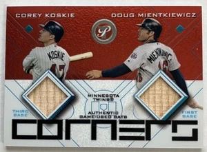 2003 TOPPS PRISTINE " Corners" Koskie / Mientkiewicz Bat/Bat - Picture 1 of 2