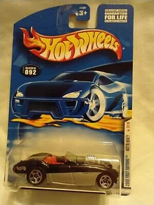 Hot Wheels 2000 First Edition Austin Healy #92 Black & Silver - Picture 1 of 3