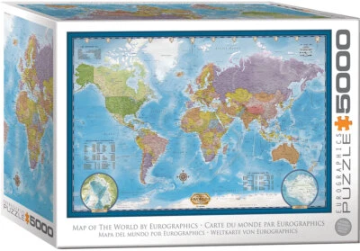 Eurographics Map of the World  5000 Piece Jigsaw Puzzle - Image 1 of 2