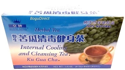 5 CAJAS DE TÉ DE REFRIGERACIÓN INTERNA ROYAL KING 苦瓜茶 (té de melón amargo) 100 bolsas de té en total Foto 1 de 3