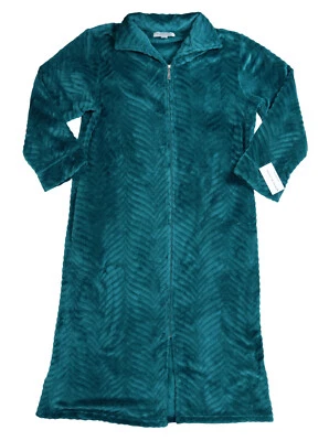 Miss Elaine Petite Medium Soft Touch Long Length Womens Nightgown PM NWT Emerald - Image 1 of 2