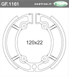 Rear Brake Shoes SUZUKI RM250 1981 1982 1983 - Picture 1 of 2