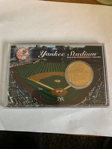 Gold Medallion Coin Yankee Stadium 2009 New York Yankee MLB Limited 24kt Overlay - Picture 1 of 3