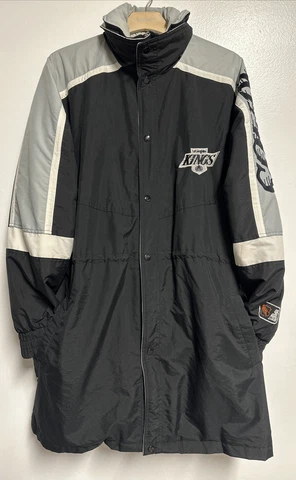 VINTAGE LOS ANGELES KINGS STARTER PARKA  JACKET LARGE  NHL Cover